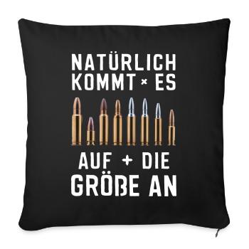 Hunter Hunting Hunting Hunting Clothing - Sofa pillowcase 17,3'' x 17,3'' (45 x 45 cm) - black - Front