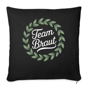 Bachelorette Party Wedding Bridesmaid - Sofa pillowcase 17,3'' x 17,3'' (45 x 45 cm) - black - Front
