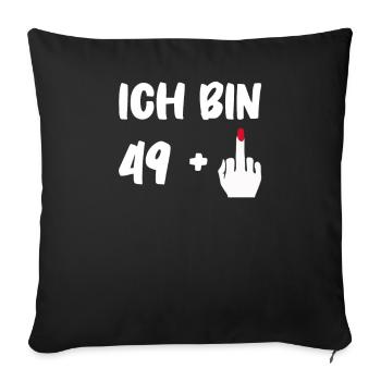 Birthday Gift 50 Years Birthday Child - Sofa pillowcase 17,3'' x 17,3'' (45 x 45 cm) - black - Front
