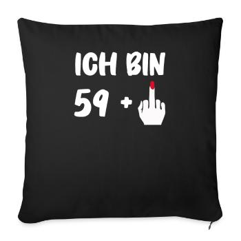 Birthday Gift 60 Years Birthday Child - Sofa pillowcase 17,3'' x 17,3'' (45 x 45 cm) - black - Front