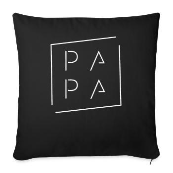 Dad Dad Father's Day - Sofa pillowcase 17,3'' x 17,3'' (45 x 45 cm) - black - Front