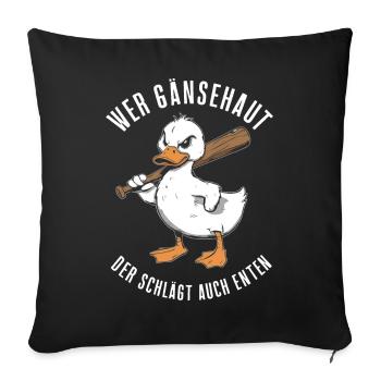 Sarcasme Ironie Drôle Paroles sarcastiques - Housse de coussin décorative 45 x 45 cm - noir - Devant