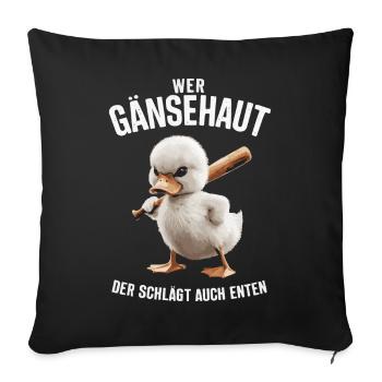 Sarcasme Ironie Drôle Paroles sarcastiques - Housse de coussin décorative 45 x 45 cm - noir - Devant