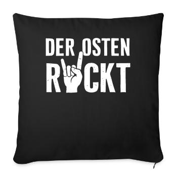 East Germany East East East GDR Home Eastern Bloc - Sofa pillowcase 17,3'' x 17,3'' (45 x 45 cm) - black - Front