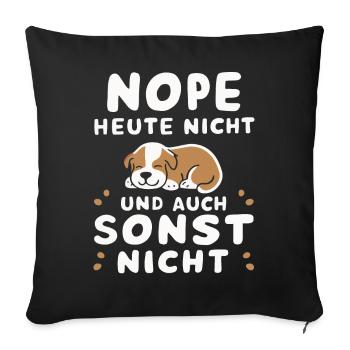 Sarcasme Ironie Drôle Paroles sarcastiques - Housse de coussin décorative 45 x 45 cm - noir - Devant
