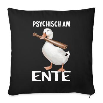 Mallard, Duck Birds, Duck, Dark Duck, Bird - Sofa pillowcase 17,3'' x 17,3'' (45 x 45 cm) - black - Front