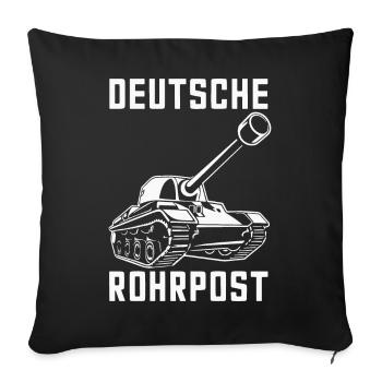 Tanks Main Battle Tanks Tank Tanks Tank Drivers - Sofa pillowcase 17,3'' x 17,3'' (45 x 45 cm) - black - Front