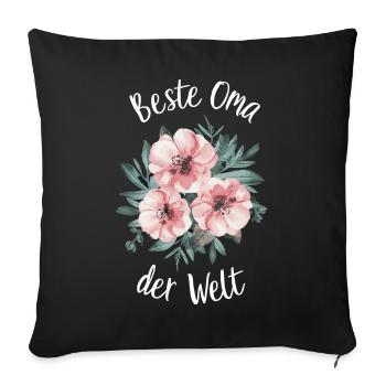 Grandma Grandma Grandparents Mother's Day Family - Sofa pillowcase 17,3'' x 17,3'' (45 x 45 cm) - black - Front
