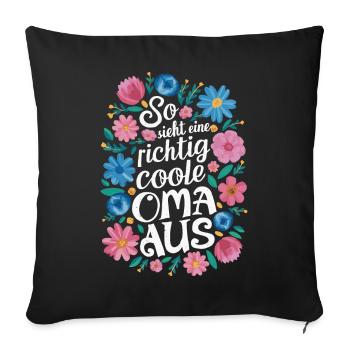 Grandma Grandma Grandparents Mother's Day Family - Sofa pillowcase 17,3'' x 17,3'' (45 x 45 cm) - black - Front