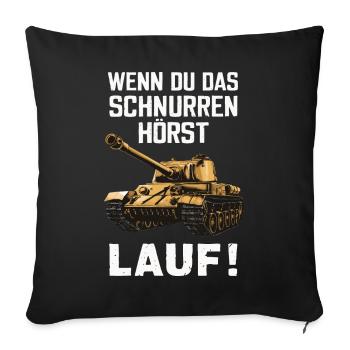 Tanks Main Battle Tanks Tank Tanks Tank Drivers - Sofa pillowcase 17,3'' x 17,3'' (45 x 45 cm) - black - Front