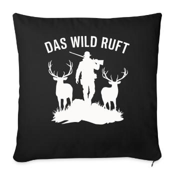 Hunter Hunting Hunting Hunting Clothing - Sofa pillowcase 17,3'' x 17,3'' (45 x 45 cm) - black - Front