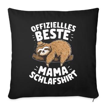 Sloth Sloths Animal Sleeping Lazy - Sofa pillowcase 17,3'' x 17,3'' (45 x 45 cm) - black - Front