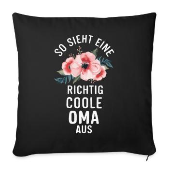 Grandma Grandma Grandparents Mother's Day Family - Sofa pillowcase 17,3'' x 17,3'' (45 x 45 cm) - black - Front