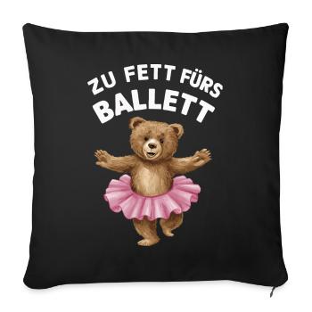 Sarcasme Ironie Drôle Paroles sarcastiques - Housse de coussin décorative 45 x 45 cm - noir - Devant