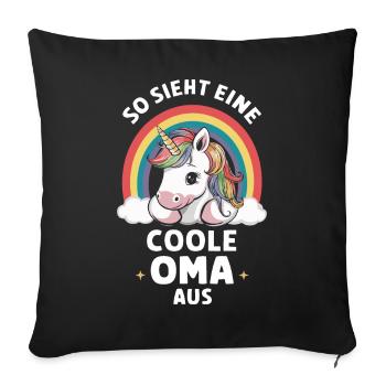 Grandma Grandma Grandparents Mother's Day Family - Sofa pillowcase 17,3'' x 17,3'' (45 x 45 cm) - black - Front