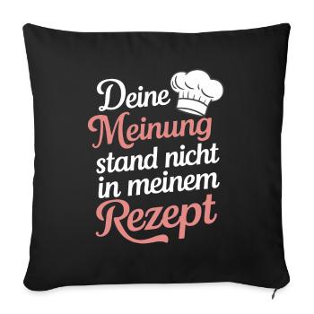 Chef Chef - Sofa pillowcase 17,3'' x 17,3'' (45 x 45 cm) - black - Front