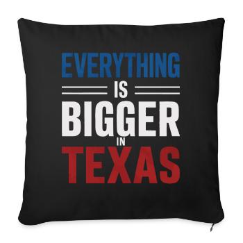 Texas State Texans Texas - Sofa pillowcase 17,3'' x 17,3'' (45 x 45 cm) - black - Front