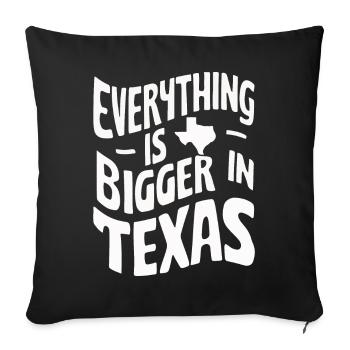Texas State Texans Texas - Sofa pillowcase 17,3'' x 17,3'' (45 x 45 cm) - black - Front
