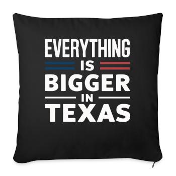 Texas State Texans Texas - Sofa pillowcase 17,3'' x 17,3'' (45 x 45 cm) - black - Front