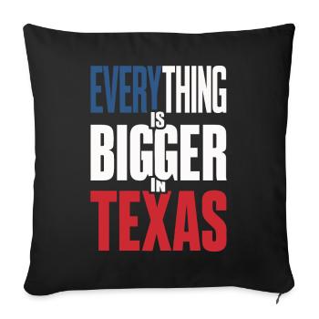 Texas State Texans Texas - Sofa pillowcase 17,3'' x 17,3'' (45 x 45 cm) - black - Front