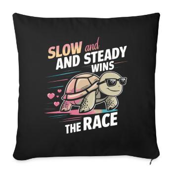 Turtle Sea Turtle Turtle Animal - Sofa pillowcase 17,3'' x 17,3'' (45 x 45 cm) - black - Front