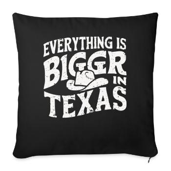 Texas State Texans Texas - Sofa pillowcase 17,3'' x 17,3'' (45 x 45 cm) - black - Front