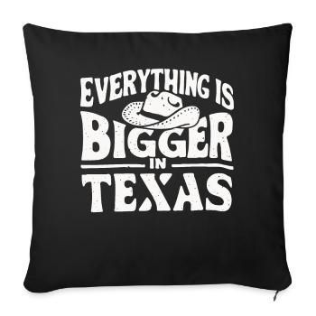 Texas State Texans Texas - Sofa pillowcase 17,3'' x 17,3'' (45 x 45 cm) - black - Front