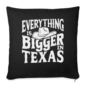 Texas State Texans Texas - Sofa pillowcase 17,3'' x 17,3'' (45 x 45 cm) - black - Front