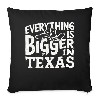 Texas State Texans Texas - Sofa pillowcase 17,3'' x 17,3'' (45 x 45 cm) - black - Front