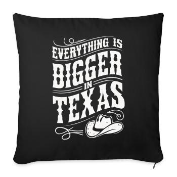 Texas State Texans Texas - Sofa pillowcase 17,3'' x 17,3'' (45 x 45 cm) - black - Front