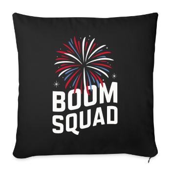 Pyrotechnie Feux d’artifice Pyrotechnie - Housse de coussin décorative 45 x 45 cm - noir - Devant