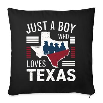 Texas State Texans Texas - Sofa pillowcase 17,3'' x 17,3'' (45 x 45 cm) - black - Front