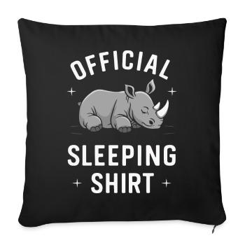 Rhinocéros Rhinocéros - Housse de coussin décorative 45 x 45 cm - noir - Devant