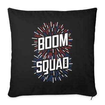 Pyrotechnie Feux d’artifice Pyrotechnie - Housse de coussin décorative 45 x 45 cm - noir - Devant