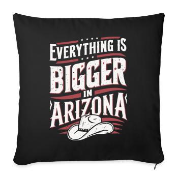 Arizona, États-Unis, Amérique - Housse de coussin décorative 45 x 45 cm - noir - Devant
