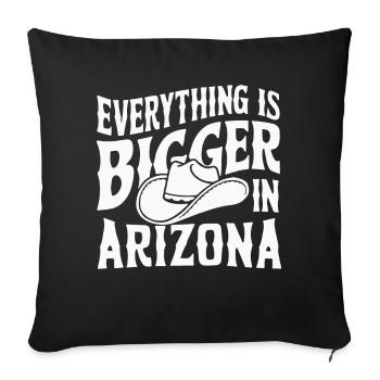 Arizona, États-Unis, Amérique - Housse de coussin décorative 45 x 45 cm - noir - Devant