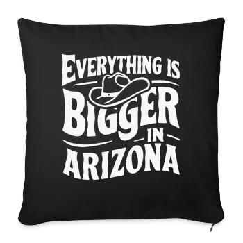 Arizona, États-Unis, Amérique - Housse de coussin décorative 45 x 45 cm - noir - Devant