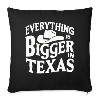 Texas State Texans Texas - Sofa pillowcase 17,3'' x 17,3'' (45 x 45 cm) - black - Front