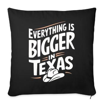 Texas State Texans Texas - Sofa pillowcase 17,3'' x 17,3'' (45 x 45 cm) - black - Front