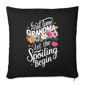 Grandma Grandmother Mother's Day Family - Sofa pillowcase 17,3'' x 17,3'' (45 x 45 cm) - black - Front