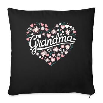 Grandma Grandmother Mother's Day Family - Sofa pillowcase 17,3'' x 17,3'' (45 x 45 cm) - black - Front