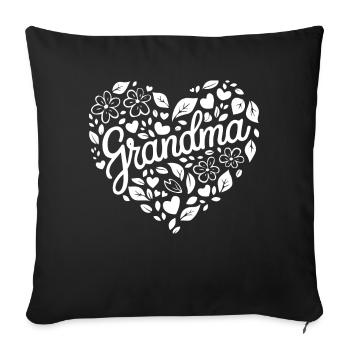 Grandma Grandmother Mother's Day Family - Sofa pillowcase 17,3'' x 17,3'' (45 x 45 cm) - black - Front