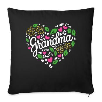Grandma Grandmother Mother's Day Family - Sofa pillowcase 17,3'' x 17,3'' (45 x 45 cm) - black - Front