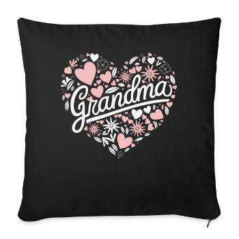 Grandma Grandmother Mother's Day Family - Sofa pillowcase 17,3'' x 17,3'' (45 x 45 cm) - black - Front