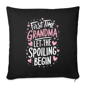 Grandma Grandmother Mother's Day Family - Sofa pillowcase 17,3'' x 17,3'' (45 x 45 cm) - black - Front