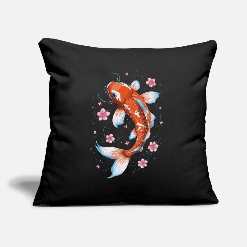 Koi Fish Carp Japan China Fish Sofa pillowcase 17,3'' x 17,3'' (45 x 45 cm)