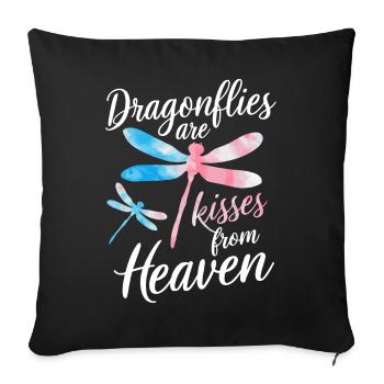 Libellule Libellules Insectes Nature - Housse de coussin décorative 45 x 45 cm - noir - Devant