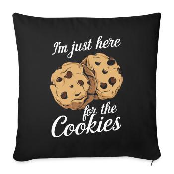 Cookies Cookie Biscuits Biscuits Chocolate - Sofa pillowcase 17,3'' x 17,3'' (45 x 45 cm) - black - Front