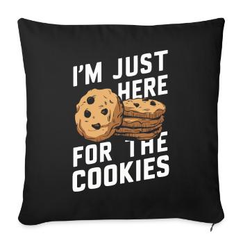 Cookies Cookie Biscuits Biscuits Chocolate - Sofa pillowcase 17,3'' x 17,3'' (45 x 45 cm) - black - Front