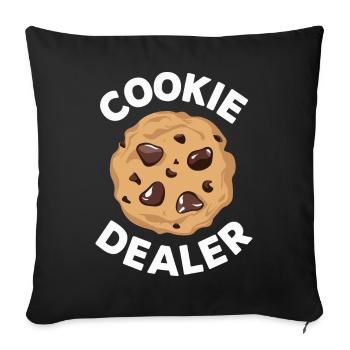 Cookies Cookie Biscuits Biscuits Chocolate - Sofa pillowcase 17,3'' x 17,3'' (45 x 45 cm) - black - Front